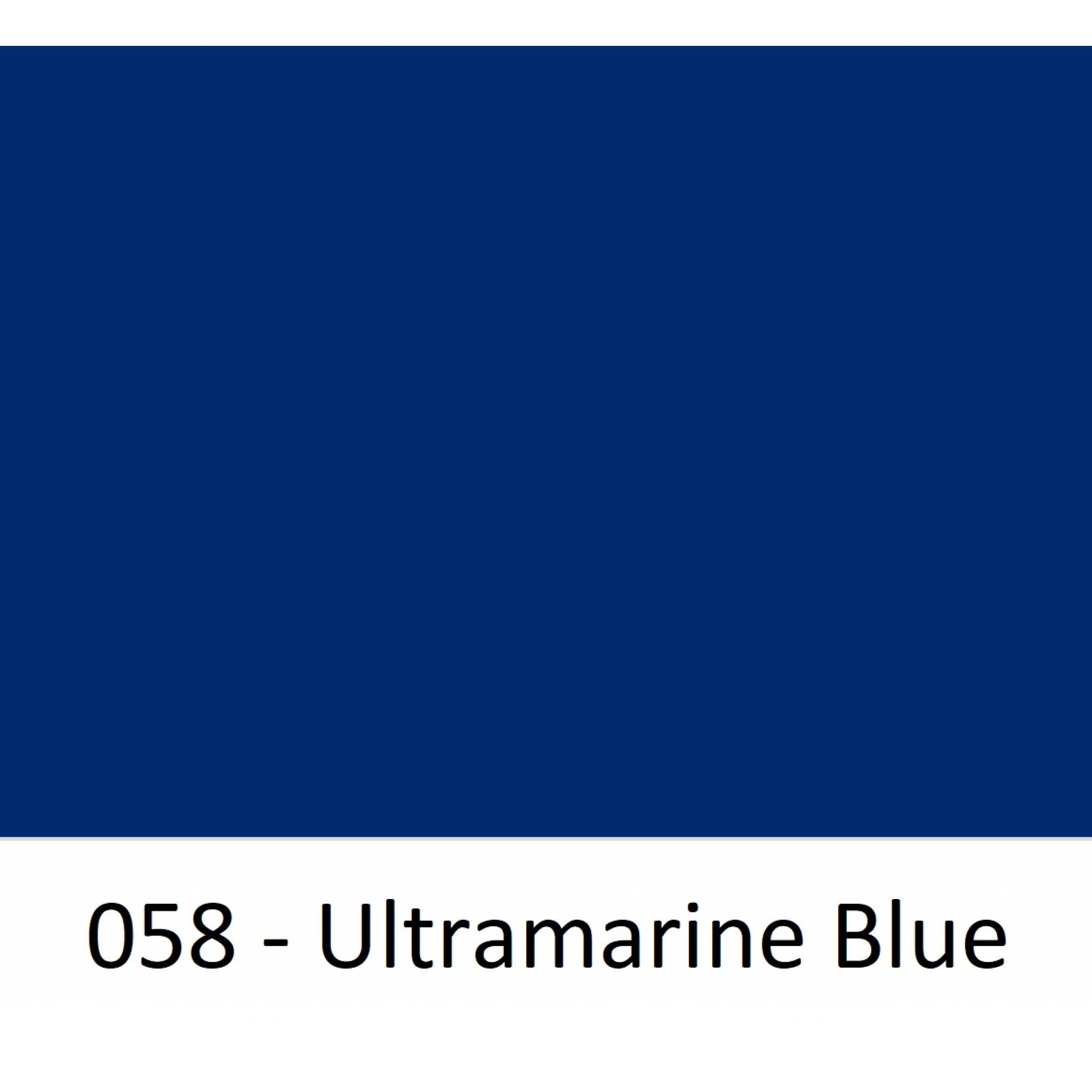 Oracal 751 Vinyl 058 Ultramarine Blue 615mm - Buy Online Now!