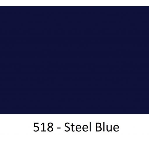 630mm Wide Steel Blue 518 Gloss Finish Oracal 751 Series Cast Sign Vinyl