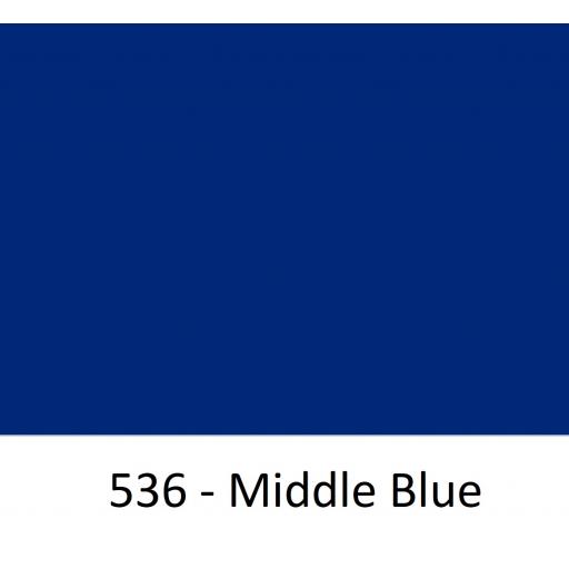 630mm Wide Middle Blue 536 Gloss Finish Oracal 751 Cast Sign Vinyl
