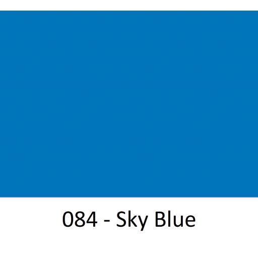 630mm Wide Oracal 641M Economy Calendered Vinyl - Sky Blue 084 Matt