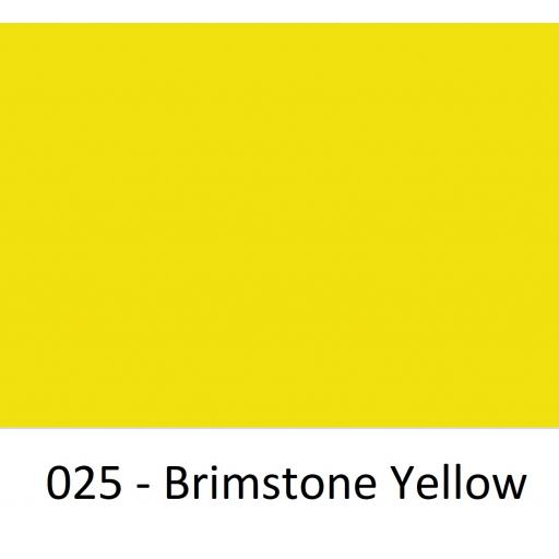1260mm Wide Brimstone Yellow 025 Gloss Finish Oracal 751 Cast Sign Vinyl