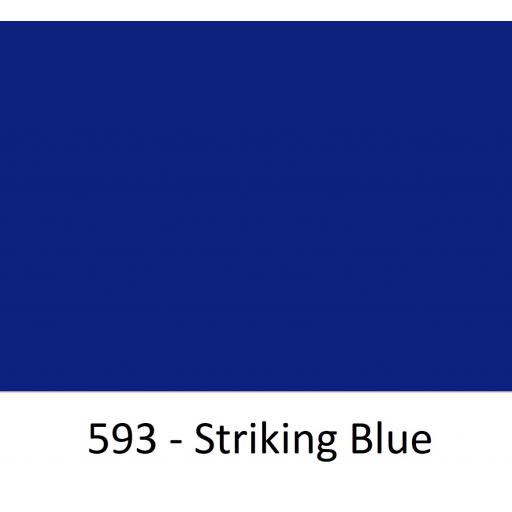 630mm Wide Striking Blue 593 Gloss Finish Oracal 751 Cast Sign Vinyl