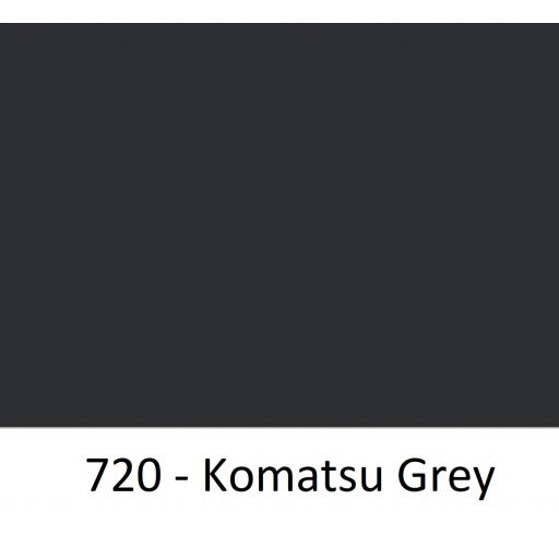 630mm Wide Komatsu Grey 720 Gloss Finish Oracal 751 Cast Sign Vinyl