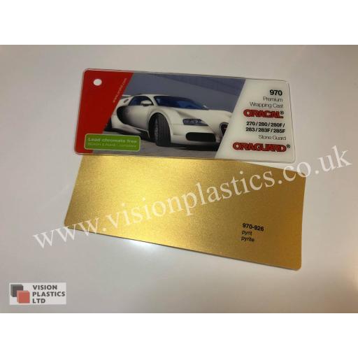 1520mm Wide Oracal 970 Rapid Air Premium Wrapping Cast Vinyl - Pyrite 926