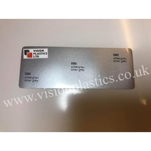 630mm Wide Silver Grey 090 Gloss Finish Oracal 751 Cast Sign Vinyl