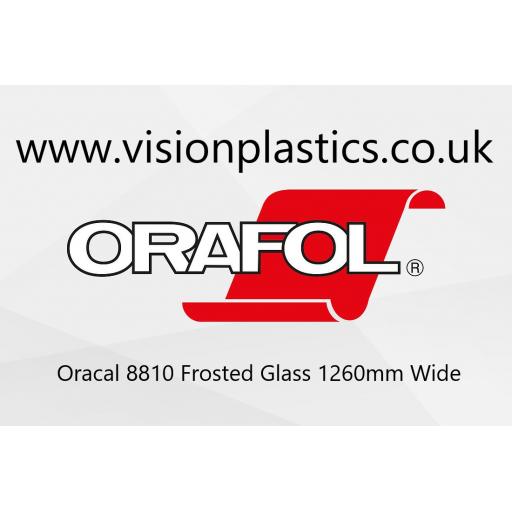 1260mm Wide Oracal 8810 Frosted Glass Cast Vinyl