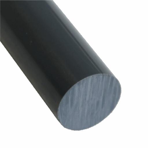 60mm Diameter Dark Grey PVC Rod x 1 Metre Long