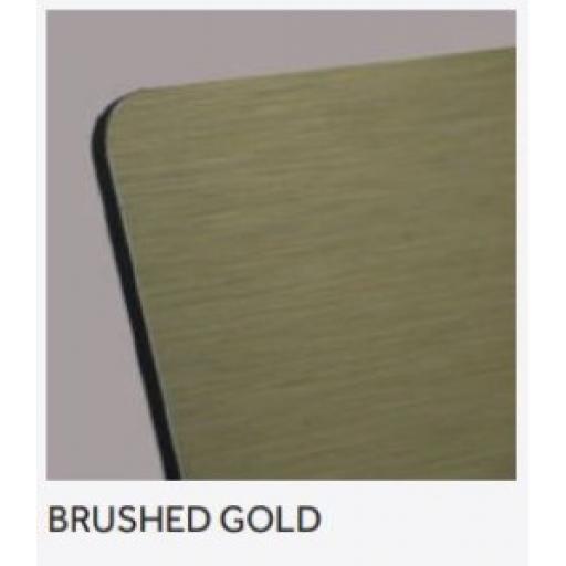 2440mm x 1220mm x 3mm Brushed Gold Aluminium Composite Sheet