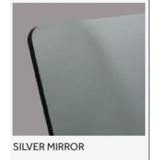 2440mm x 1220mm x 3mm Silver Mirror Aluminium Composite Sheet