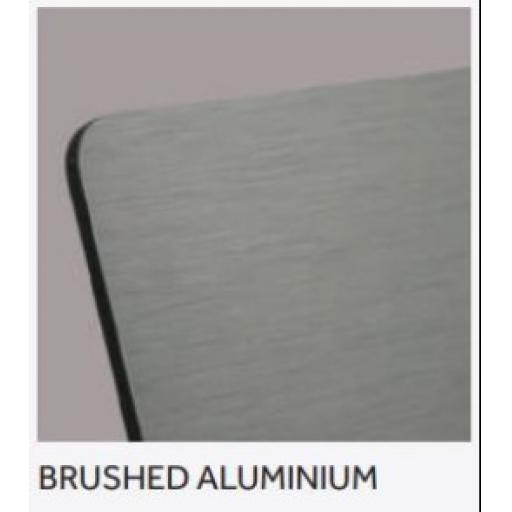 2440mm x 1220mm x 3mm Brushed Silver Aluminium Composite Sheet