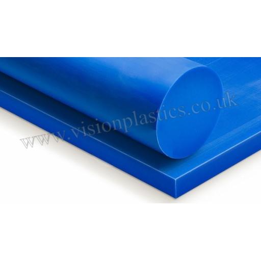 Blue Acetal Sheets and Rods