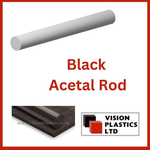 Black Acetal Rod Options